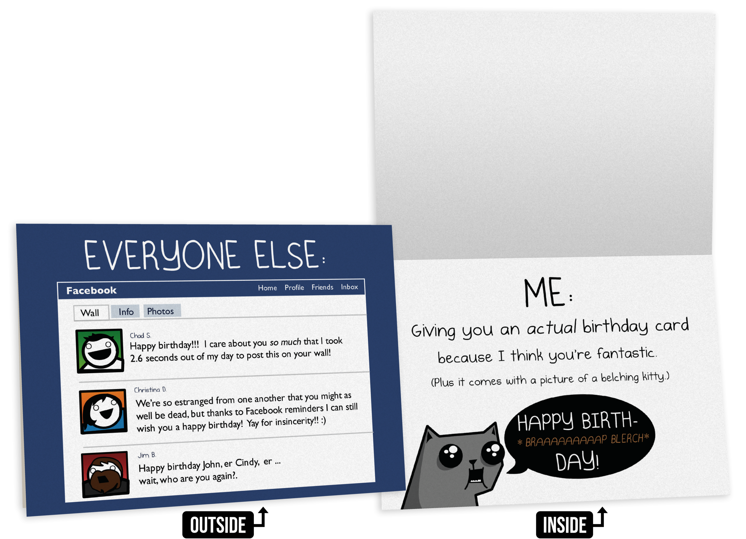 NSFW Birthday Greeting Card Bundle - 4 pack - Image 3