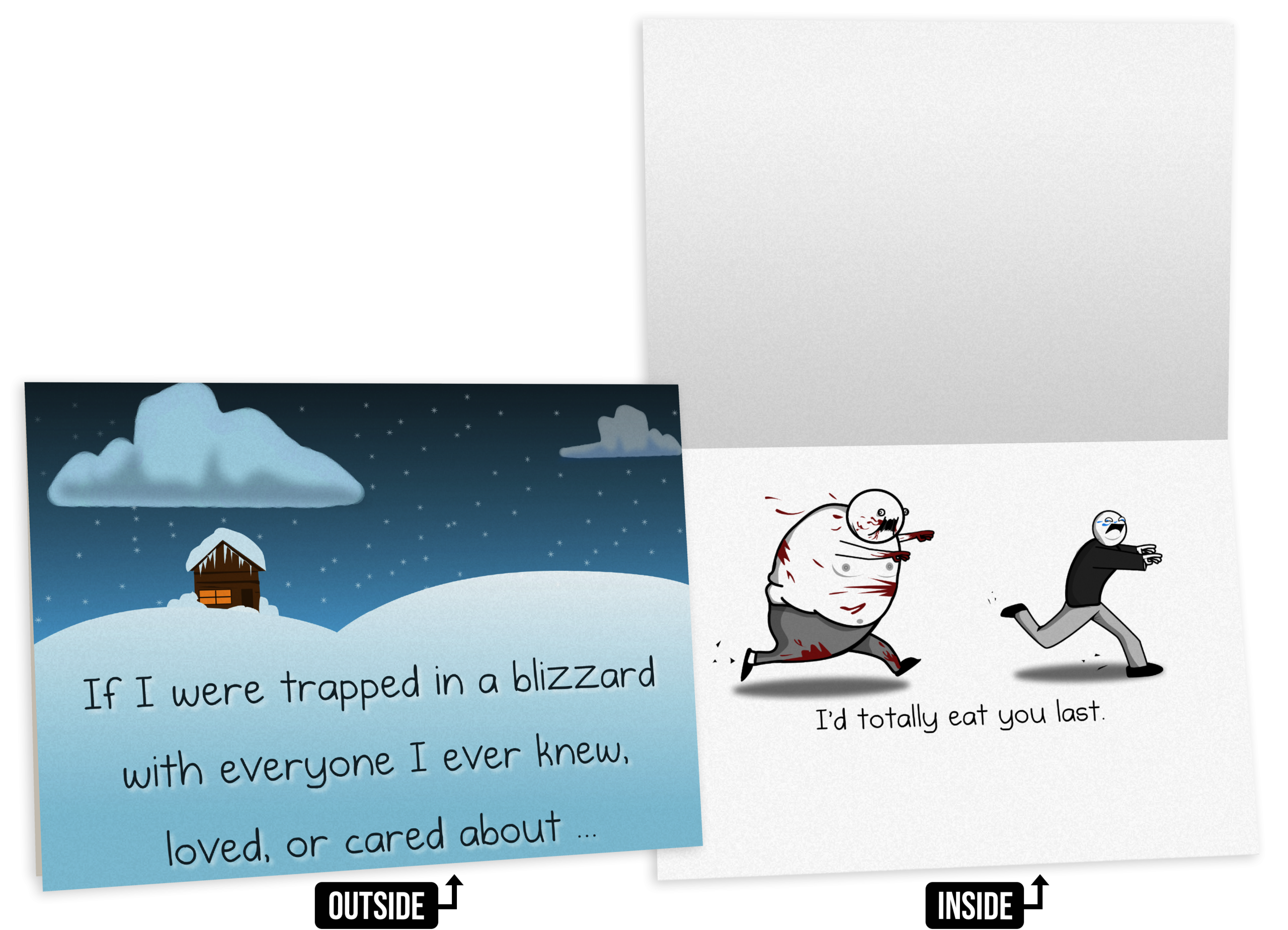 NSFW Holiday Greeting Card Bundle - 4 pack - Image 4