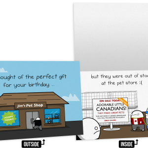 Canadian - Birthday Greeting Card