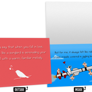 Missile - NSFW Love & Friendship Greeting Card
