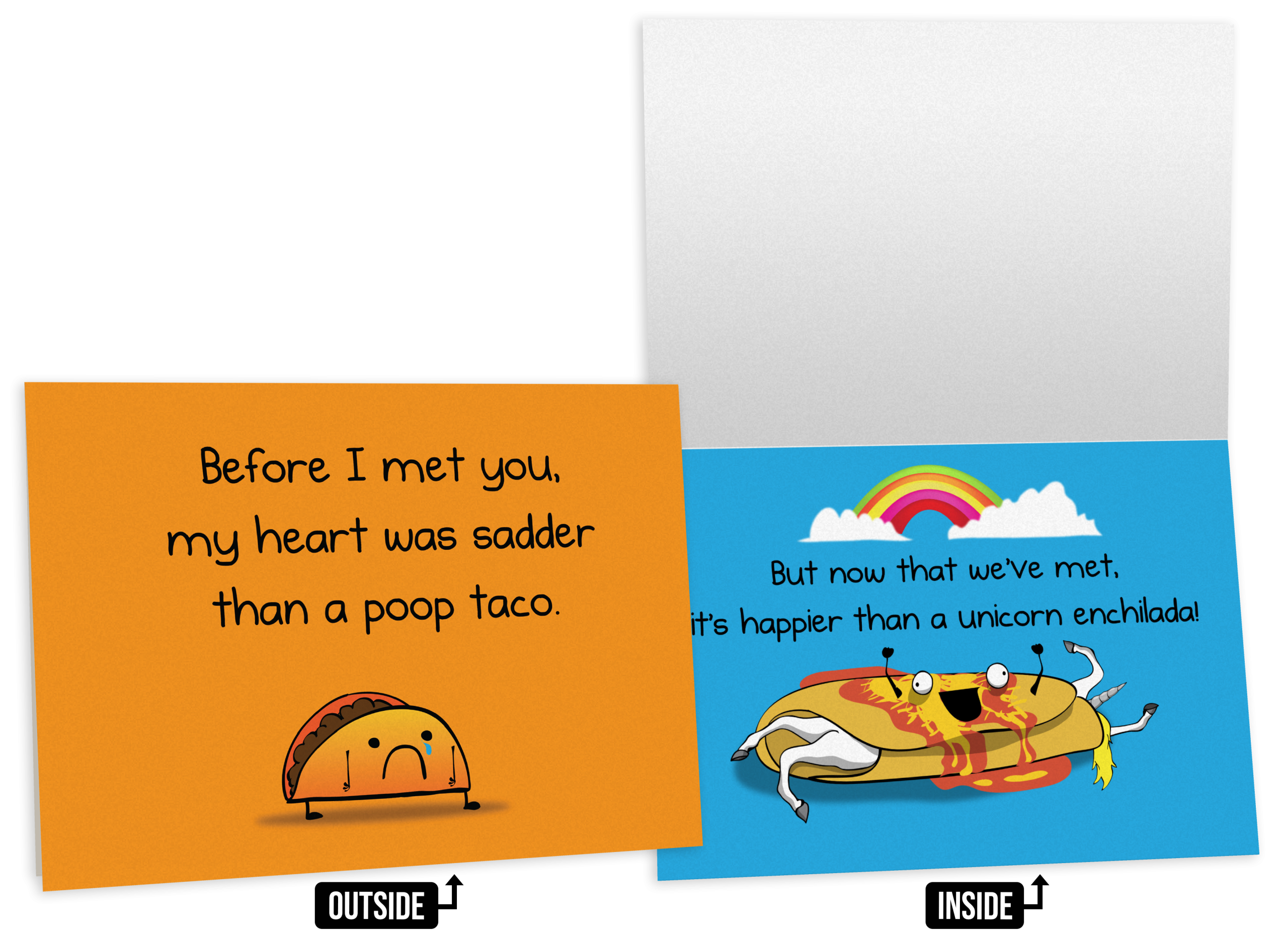 Poop Taco - NSFW Love & Friendship Greeting Card