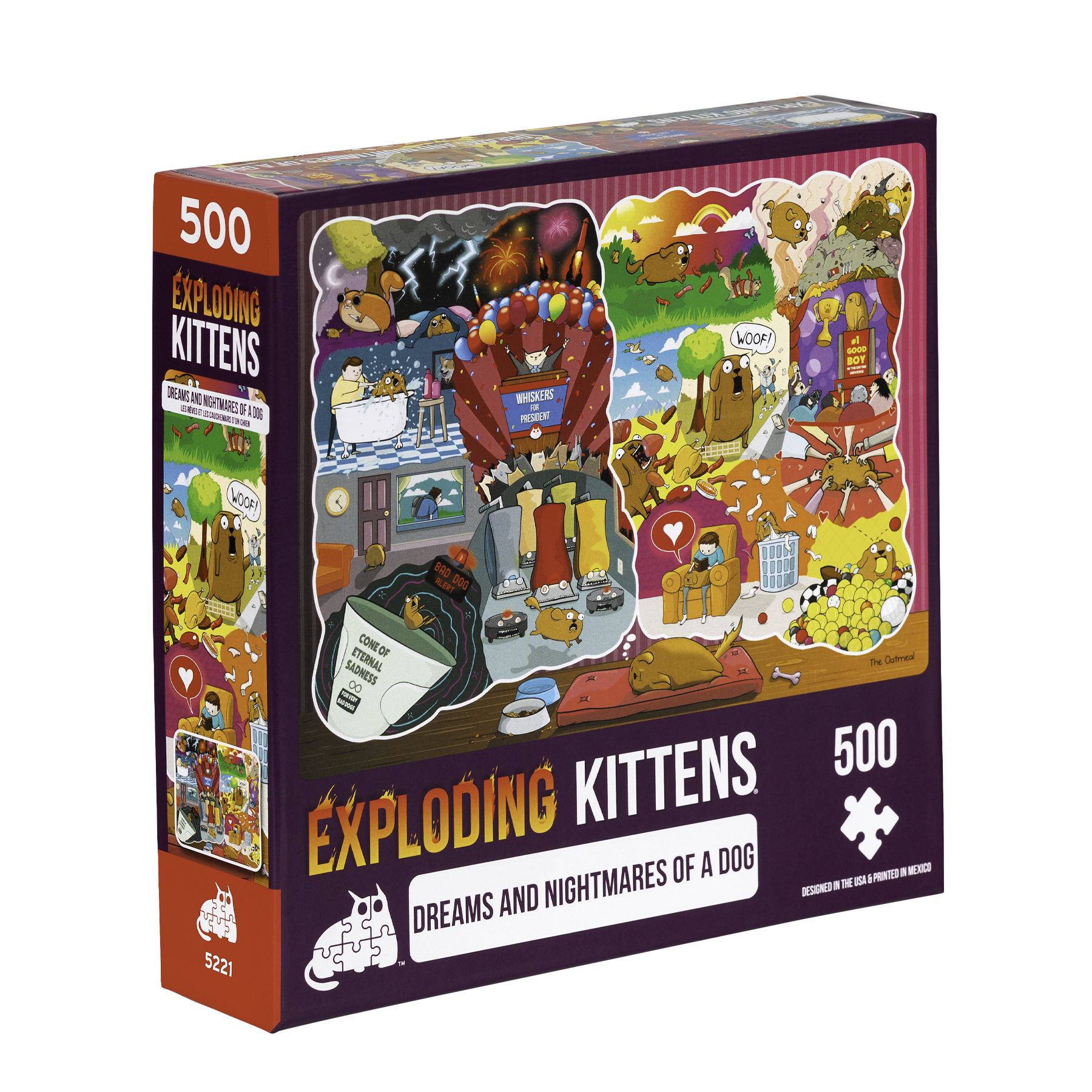 The Dreams and Nightmares of a Dog (500 Piece Puzzle) - Image 2